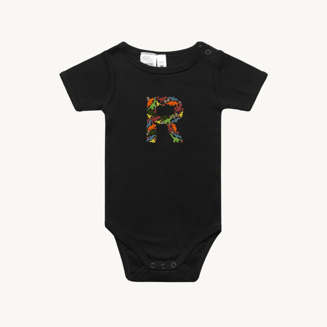 DINO INITIAL INFANT ONE PIECE