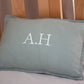 100% LINEN INITIAL PILLOW