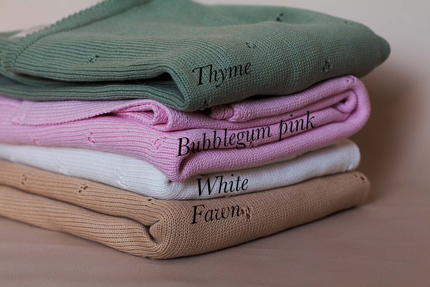 ORGANIC POINTELLE KNIT BLANKET