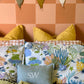 100% LINEN INITIAL PILLOW